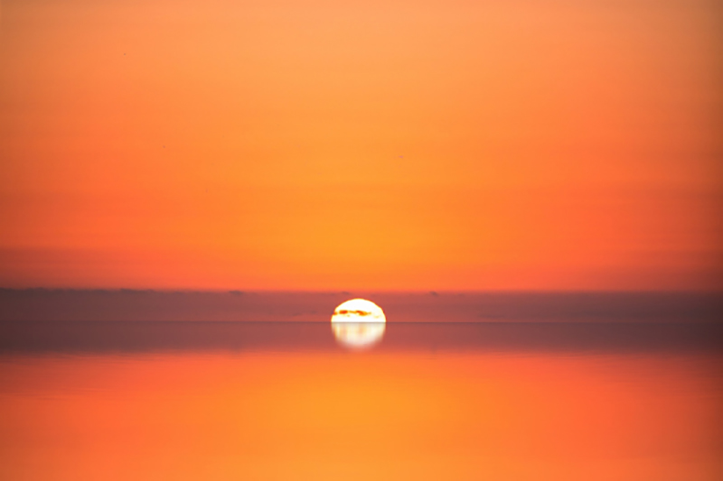 Sonnenuntergang über den maritimen Nordsee-Landschaften | Astrofotografie